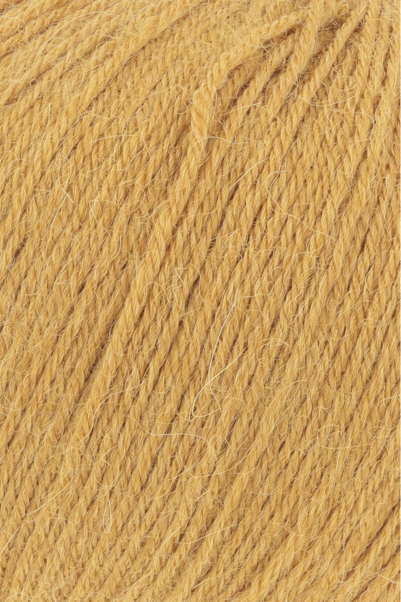 Lang Yarns Alpaca Soxx 4-ply Yarn, 390m / 100g – Mustard Yellow (0050), yarn texture