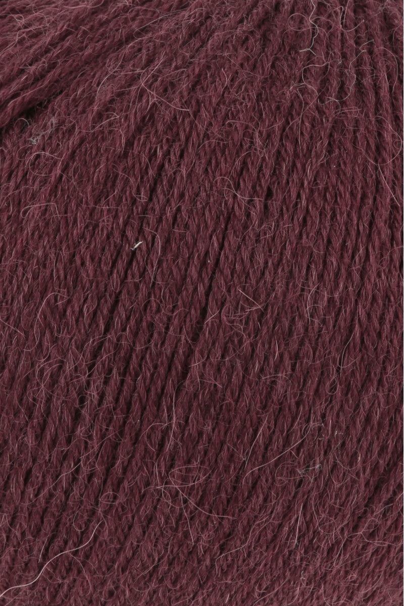 Lang Yarns Alpaca Soxx 4-ply Yarn, 390m / 100g – Rosewood Dark (0187), yarn texture