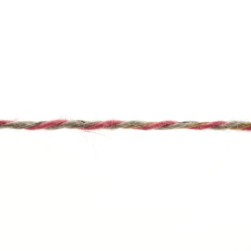Lang Yarns Linello – 100g / 280m – Orange/Berry/Beige (0304) – yarn texture