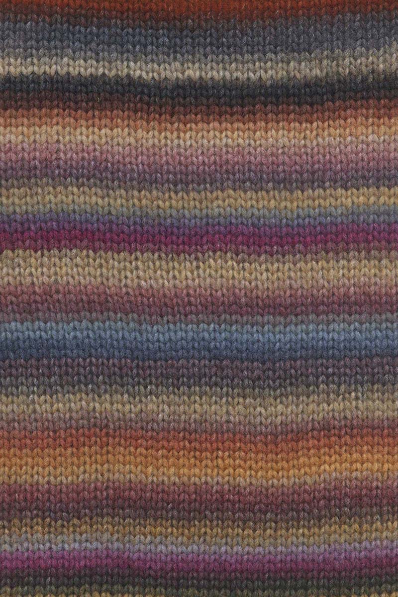 Lang Yarns Cloud Yarn, 260m / 100g – Chestnut/Petrol (0012), yarn texture