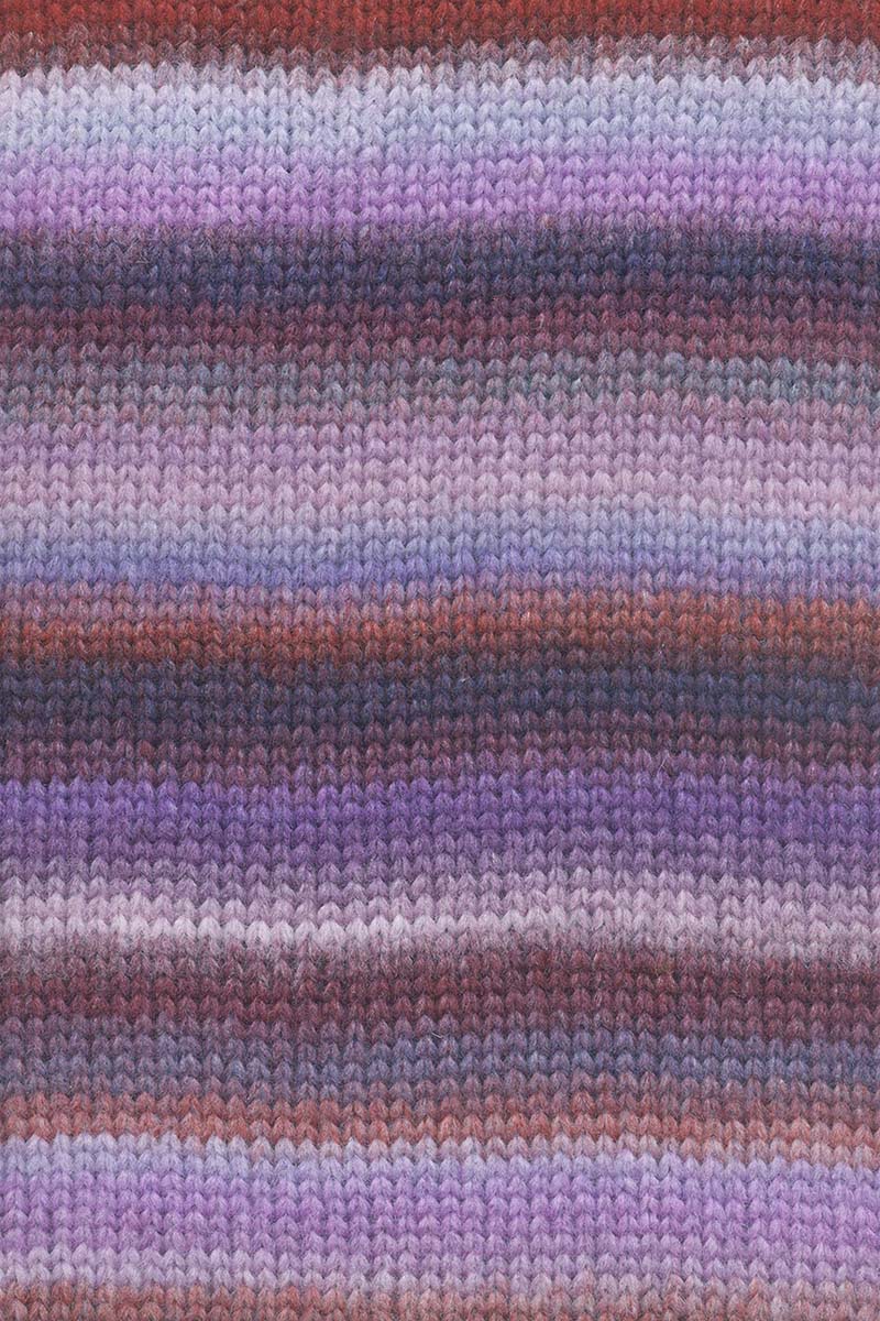 Lang Yarns Cloud Yarn, 260m / 100g – Lavender/Petrol/Pink (0018), yarn texture
