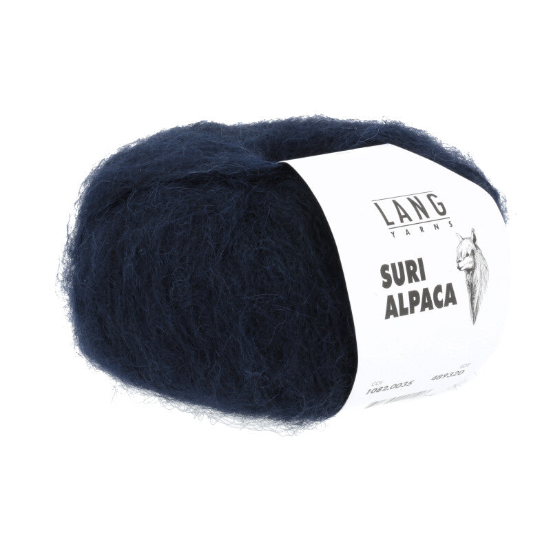 Lang Yarns Suri Alpaca – 25g / 100m – Blue Marine (0035)