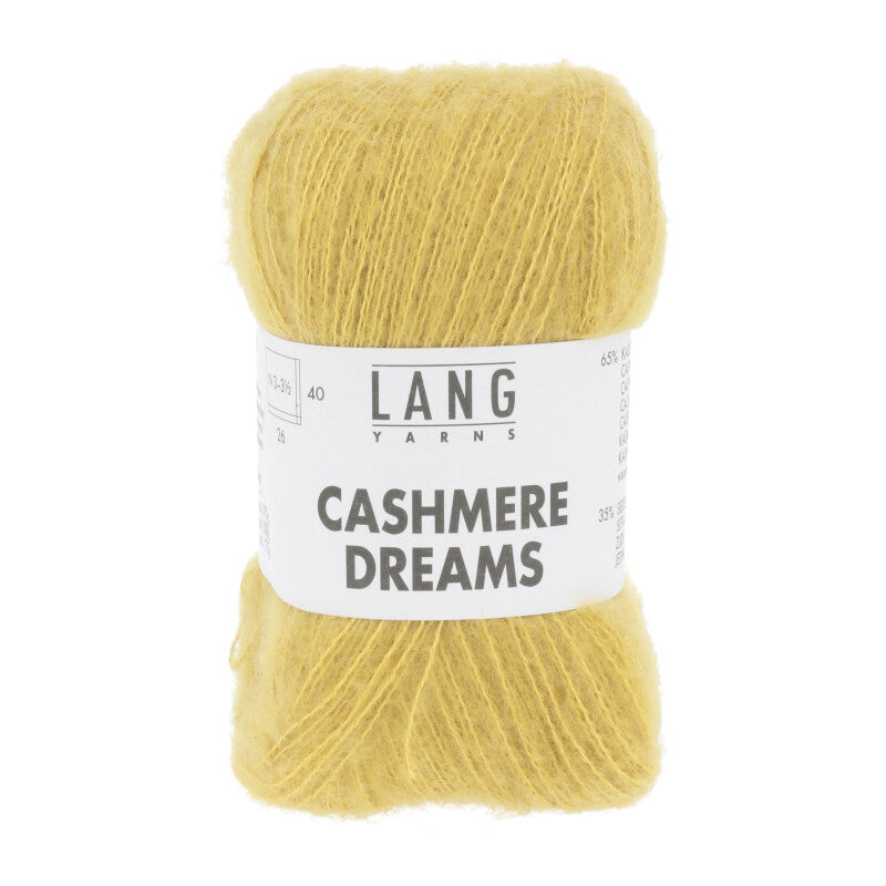 Lang Yarns Cashmere Dreams Yarn, 290m / 25g – Gold (0050)