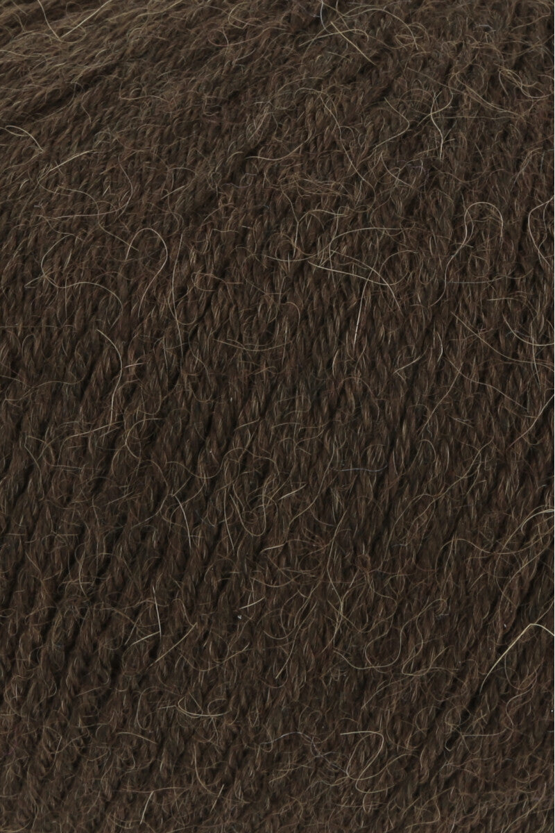 Lang Yarns Alpaca Soxx 6-ply Yarn, 390m / 150g – Brown (0067), yarn texture