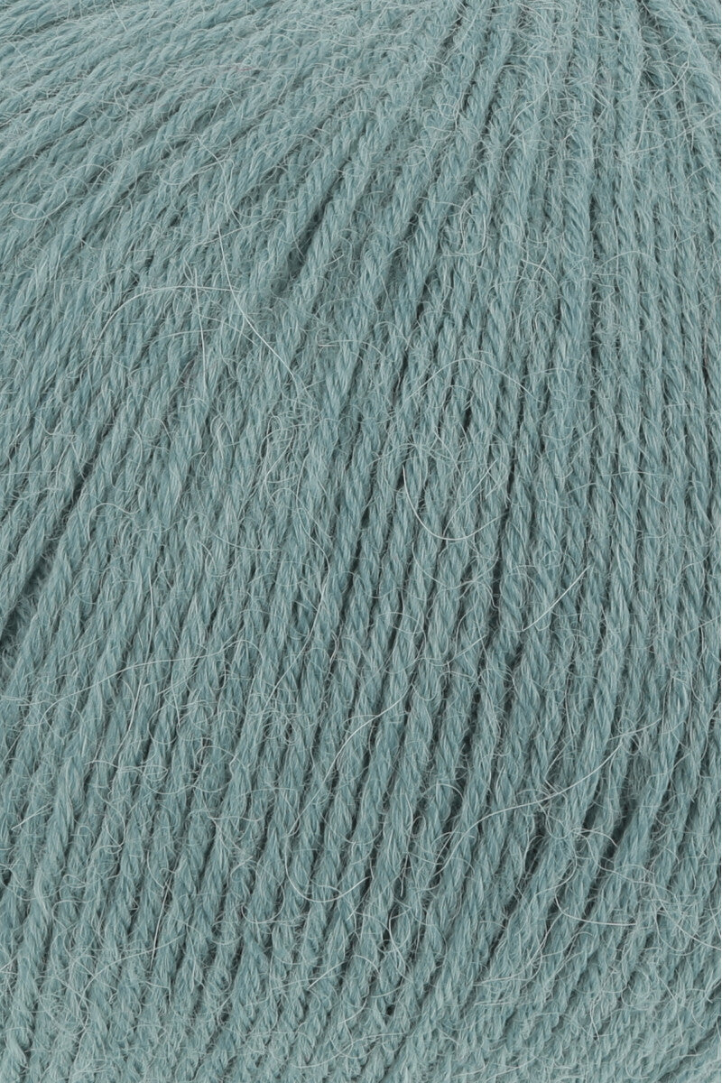 Lang Yarns Alpaca Soxx 6-ply Yarn, 390m / 150g – Dark Mint (0072), yarn texture
