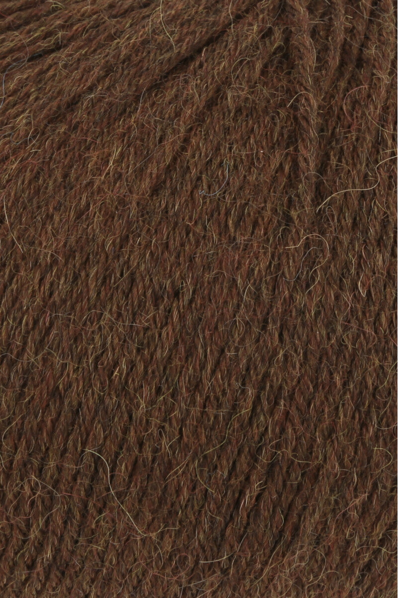 Lang Yarns Alpaca Soxx 6-ply Yarn, 390m / 150g – Cinnamon Mélange (0167), yarn texture