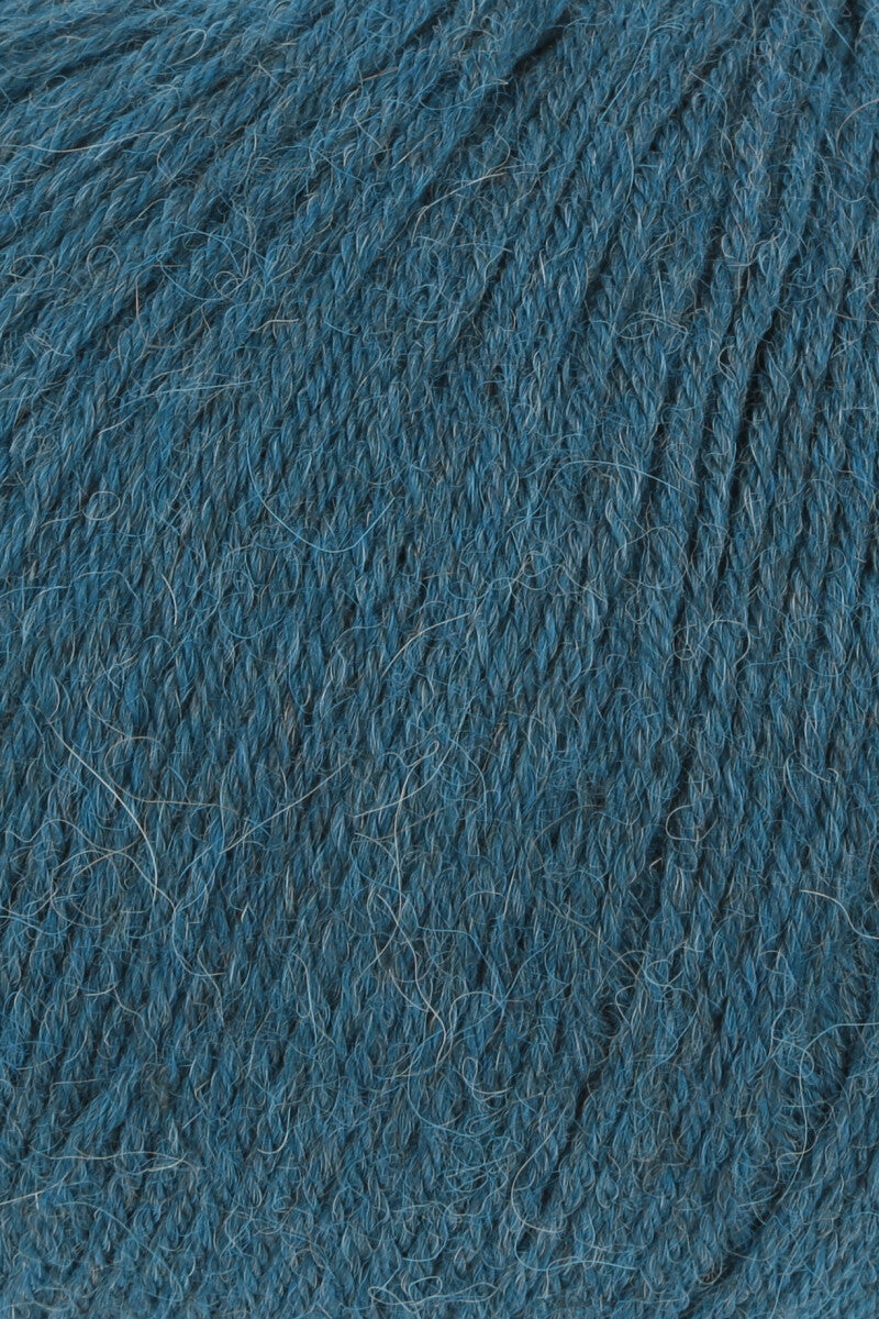 Lang Yarns Alpaca Soxx 6-ply Yarn, 390m / 150g – Light Petrol Mélange (0188), yarn texture