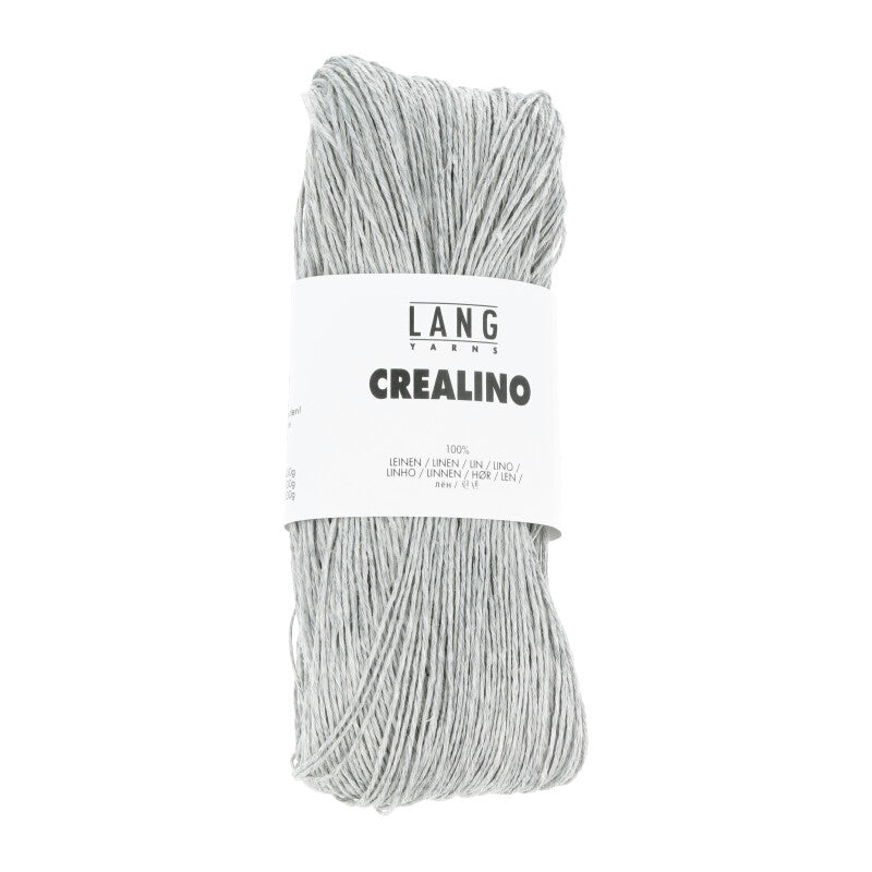 Lang Yarns Crealino – 50g / 165m – Light Grey Mélange (0003)