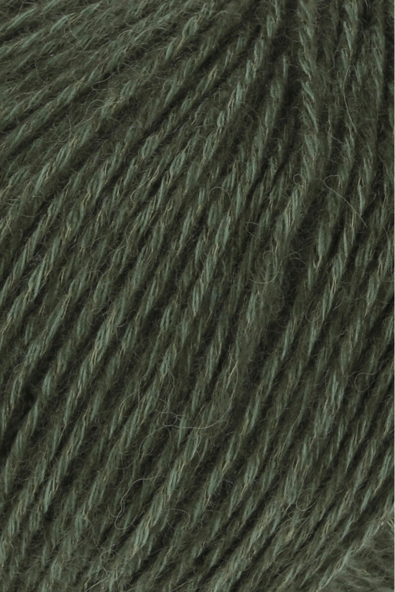 Lang Yarns Regina – 50g / 175m – Dark Olive (0098) – detail