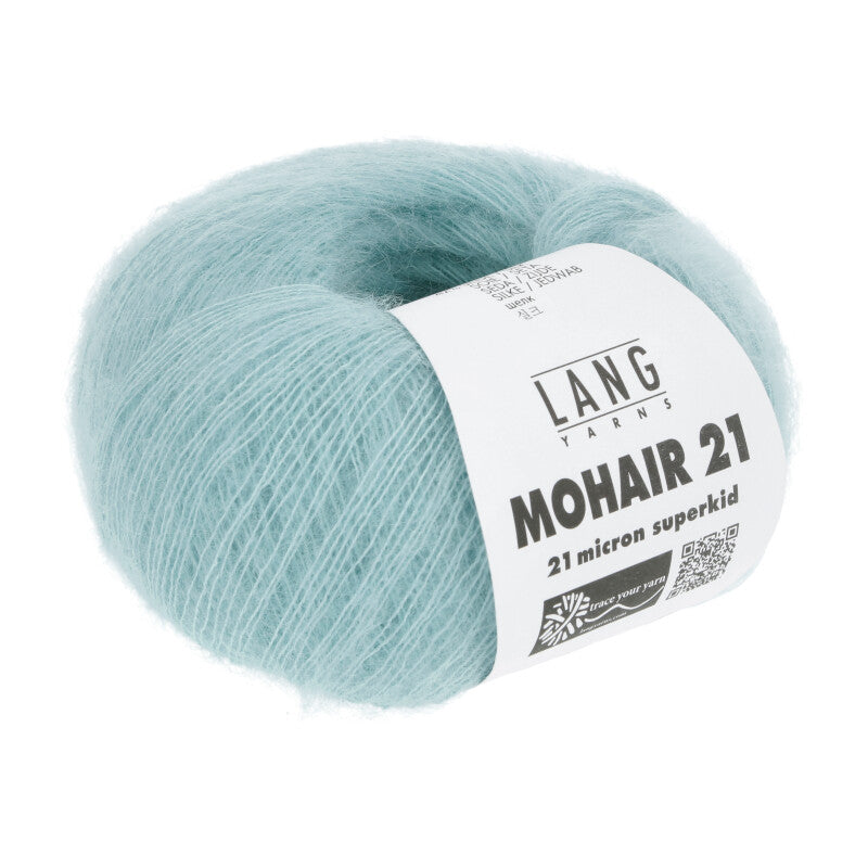 Lang Yarns Mohair 21 Yarn, 375m / 25g – Acqua (0072)