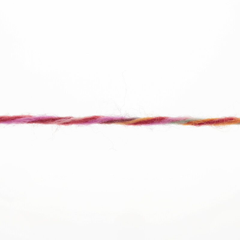 Lang Yarns Move 4-ply – 100g / 400m – Pink/Bourdeaux/Rose/Green (0019) – yarn texture