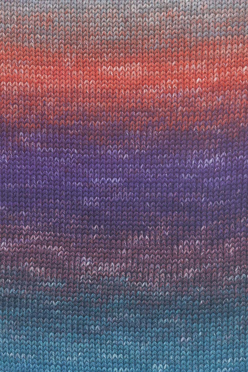 Lang Yarns Move 6-ply – 100g / 270m – Bordeaux/Petrol/Violet (0007) – detail