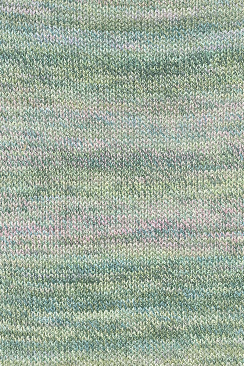 Lang Yarns Illusion – 100g / 270m – Green/Rose/Blue/Lavender (0010) – detail