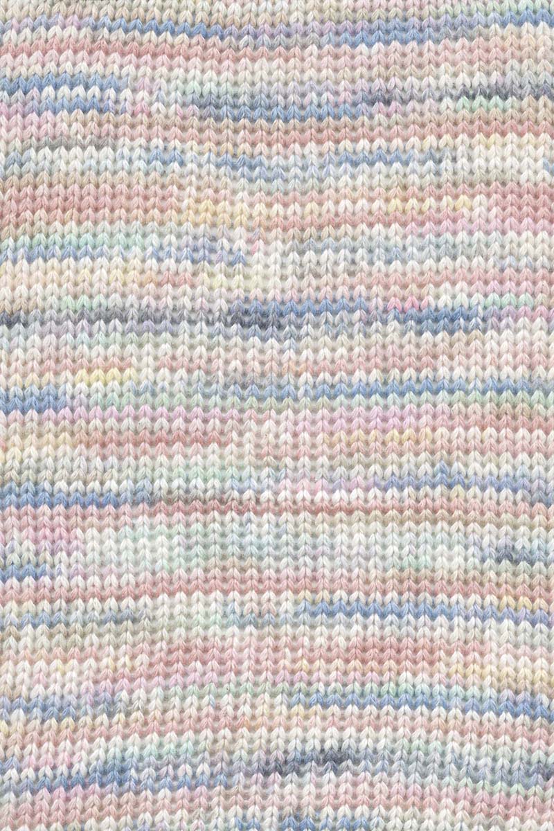 Lang Yarns Lisboa yarn, Rose/Offwhite/Jeans/Salmon Rose, colour 0010, alternate product photograph