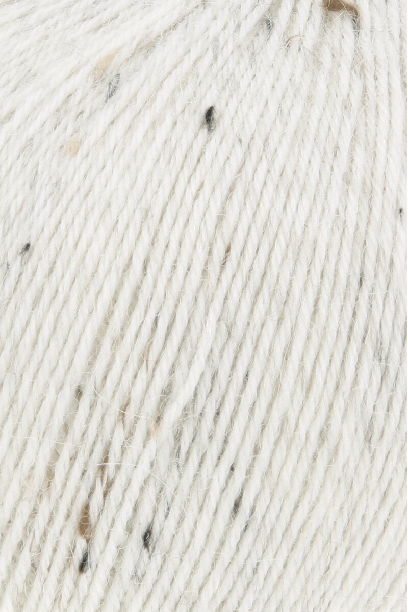 Lang Yarns Alpaca Soxx Tweed – 100g / 387m – Offwhite (0002) – detail