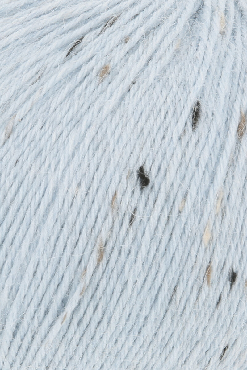 Lang Yarns Alpaca Soxx Tweed – 100g / 387m – Light Blue (0021) – detail