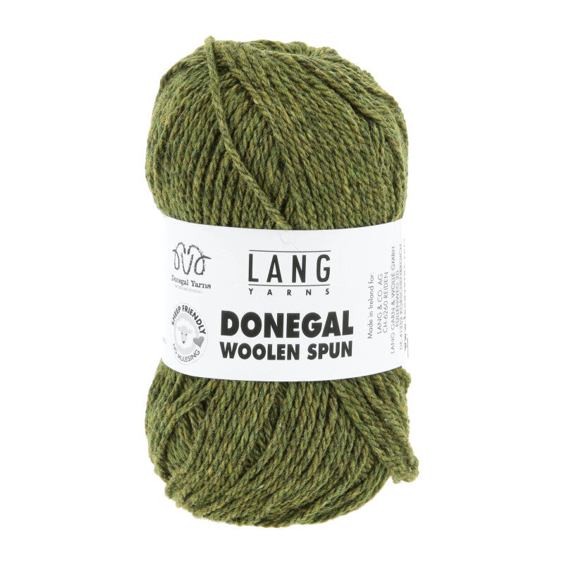 Lang Yarns Donegal Woolen Spun Yarn, 105m / 50g – Olive (0097)