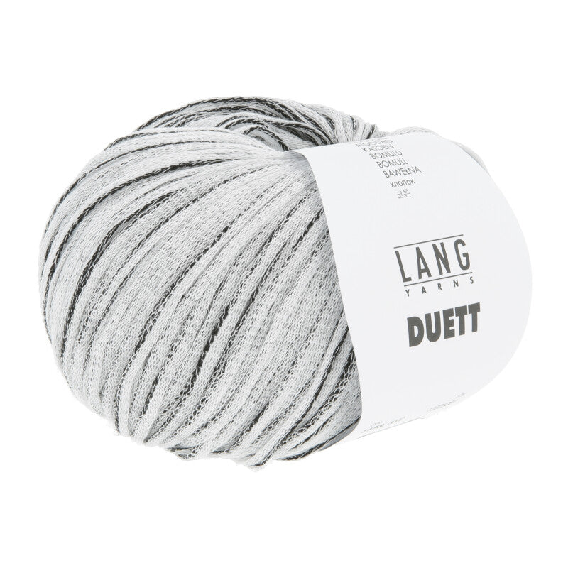Lang Yarns Duett – 50g / 140m – White/Black (0002)