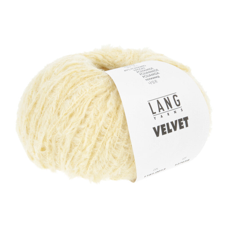 Lang Yarns Velvet – 50g / 170m – Light Yellow (0013)
