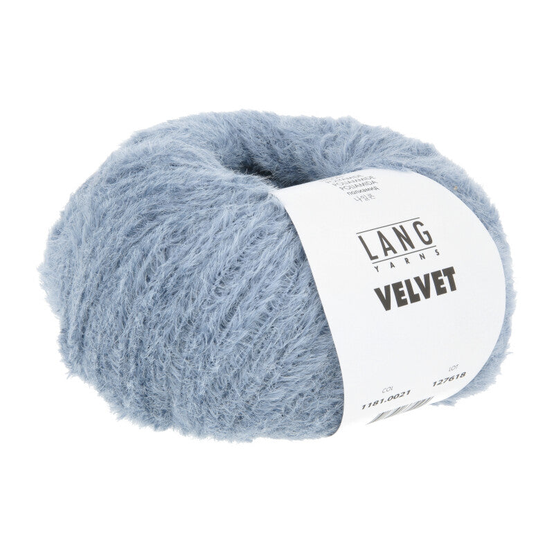 Lang Yarns Velvet – 50g / 170m – Light Blue (0021)