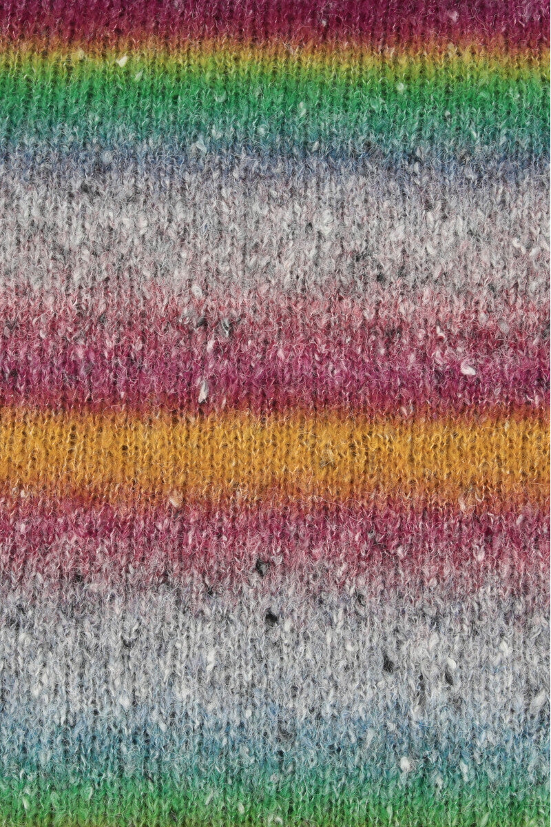 Lang Yarns Galaxy – 50g / 240m – Pink/Orange/Green (0005) – detail