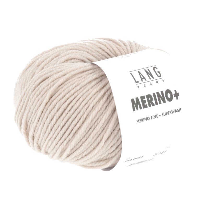 Lang Yarns Merino+ – 50g / 90m – Light Beige (0096)