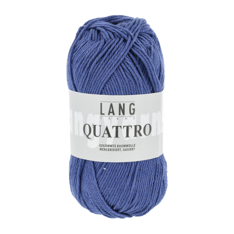 Lang Yarns Quattro – 50g / 120m – Royal Blue (0006)