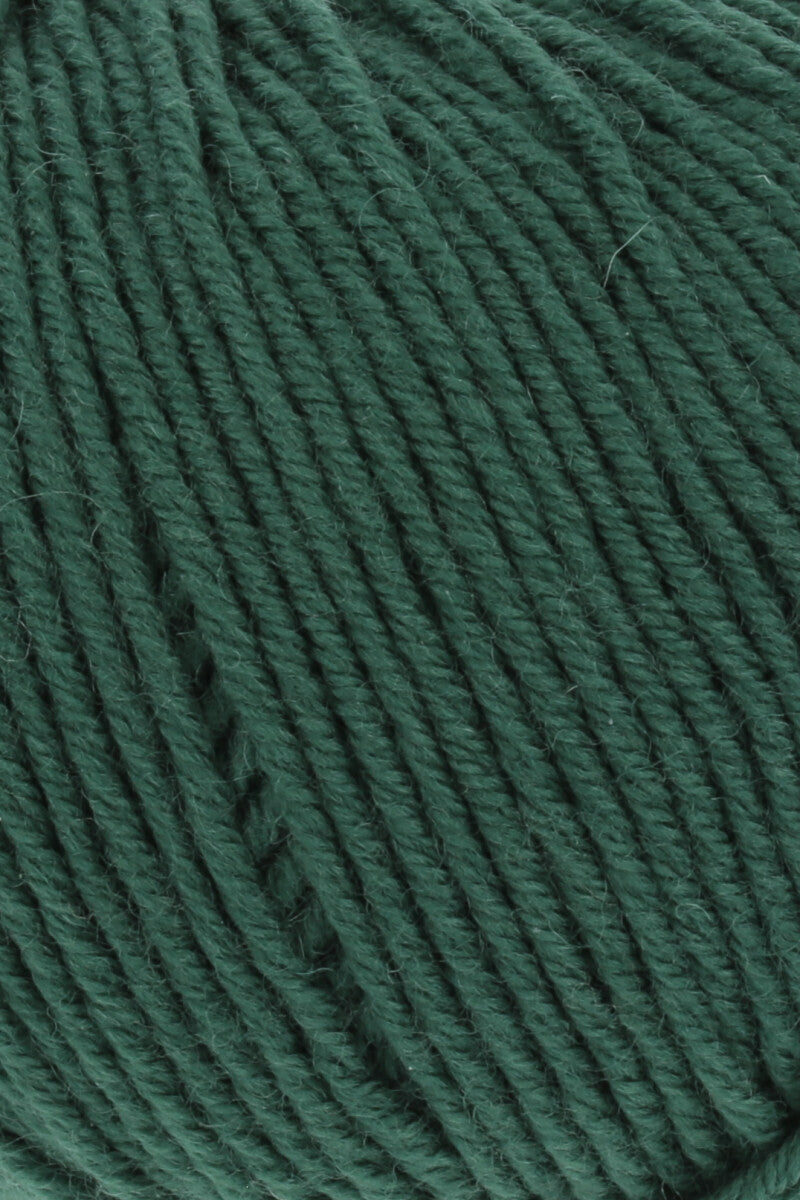 Lang Yarns Merino 150 Yarn, 150m / 50g – Dark Green (0118), yarn texture