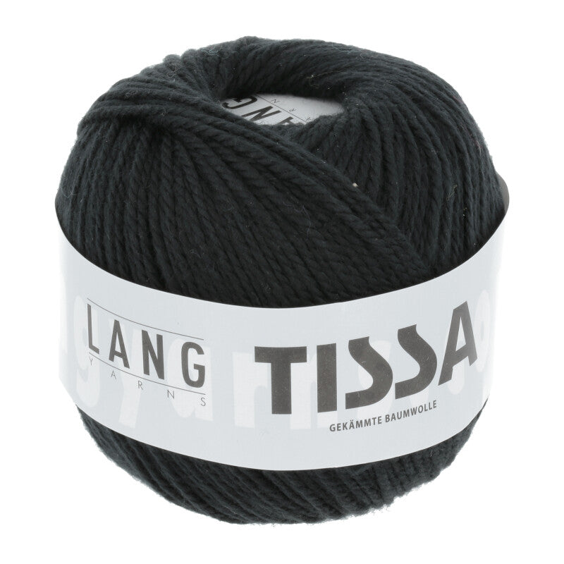 Lang Yarns Tissa – 50g / 80m – Black (0004)