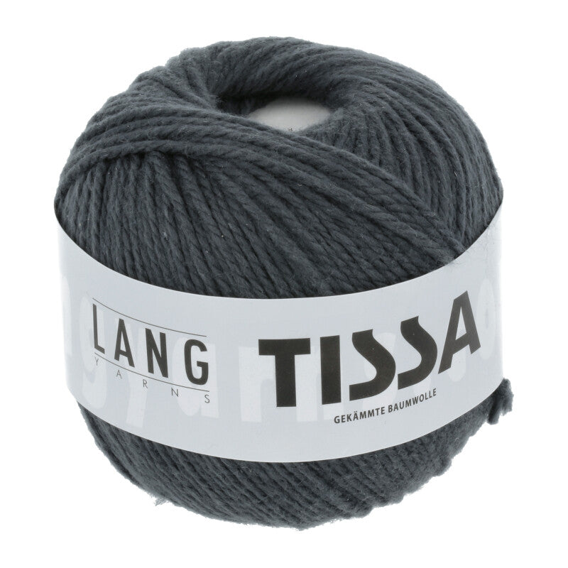Lang Yarns Tissa – 50g / 80m – Dark Grey (0005)