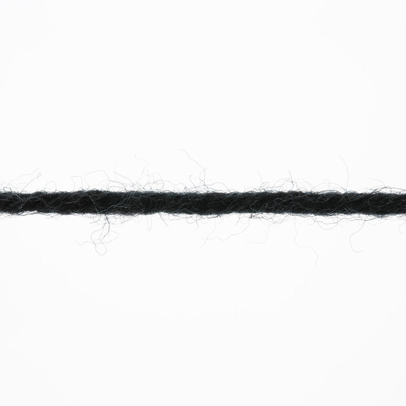 Lang Yarns Merino 120 Yarn, 120m / 50g – Black (0004), yarn strand