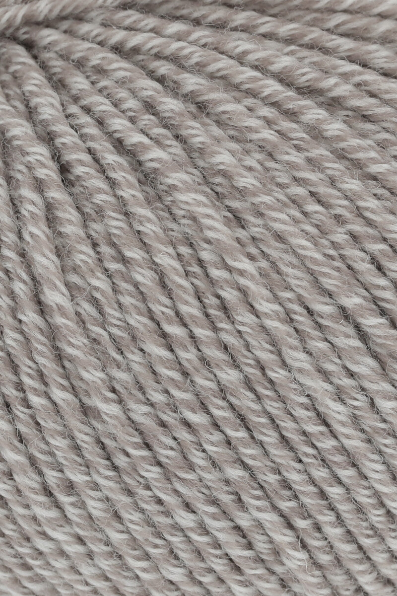 Lang Yarns Merino 120 Yarn, 120m / 50g – White/Beige Mouliné (0052), yarn texture
