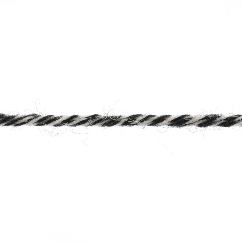 Lang Yarns Merino 120 Yarn, 120m / 50g – Black/Beige Mouliné (0055), yarn strand