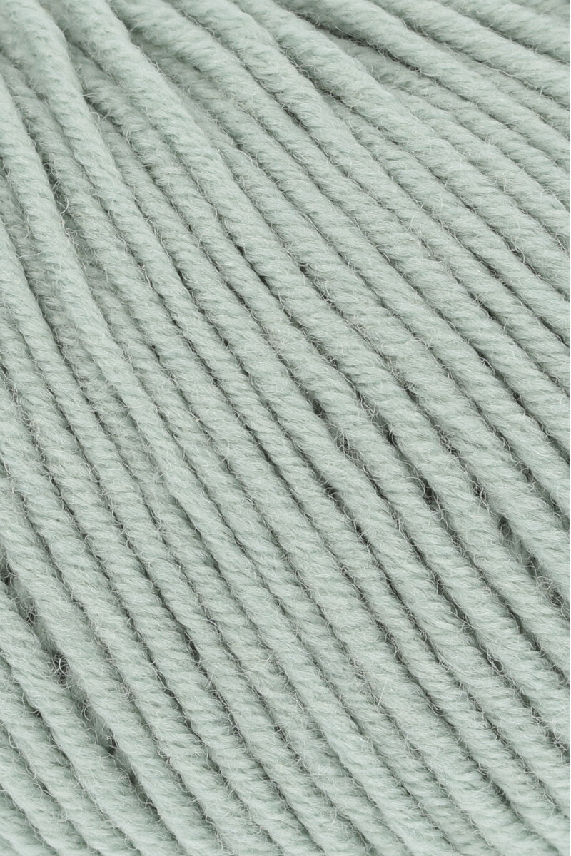 Lang Yarns Merino 120 Yarn, 120m / 50g – Light Sage (0092), yarn texture