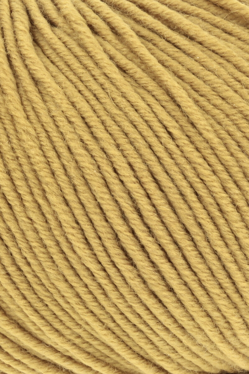 Lang Yarns Merino 120 Yarn, 120m / 50g – Brass (0150), yarn texture