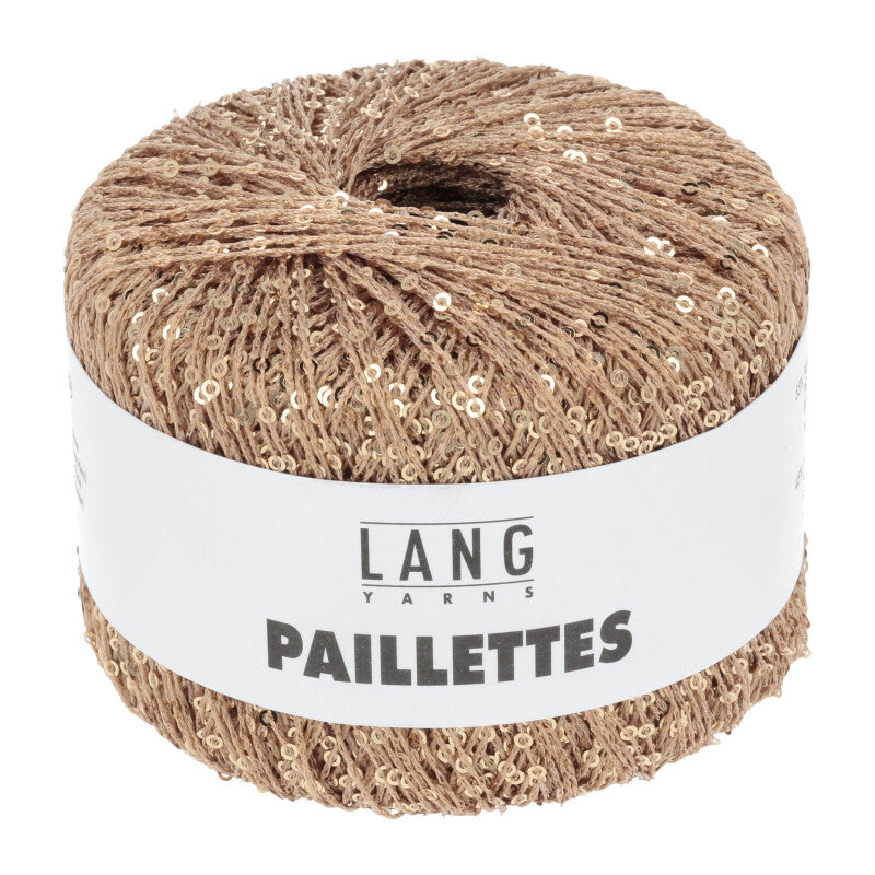 Lang Yarns Paillettes – 25g / 112m – Salmon/Gold (0028)