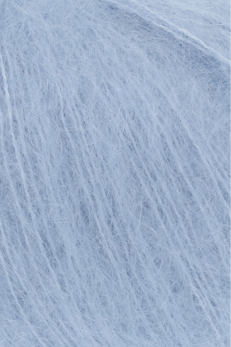 Lang Yarns Mohair Luxe Yarn, 175m / 25g – Azure (0020), yarn texture