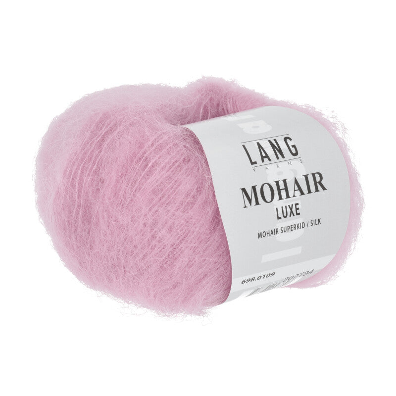 Lang Yarns Mohair Luxe Yarn, 175m / 25g – Light Rose (0109)