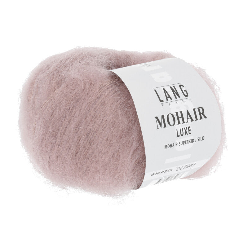 Lang Yarns Mohair Luxe Yarn, 175m / 25g – Light Dusky Pink (0248)