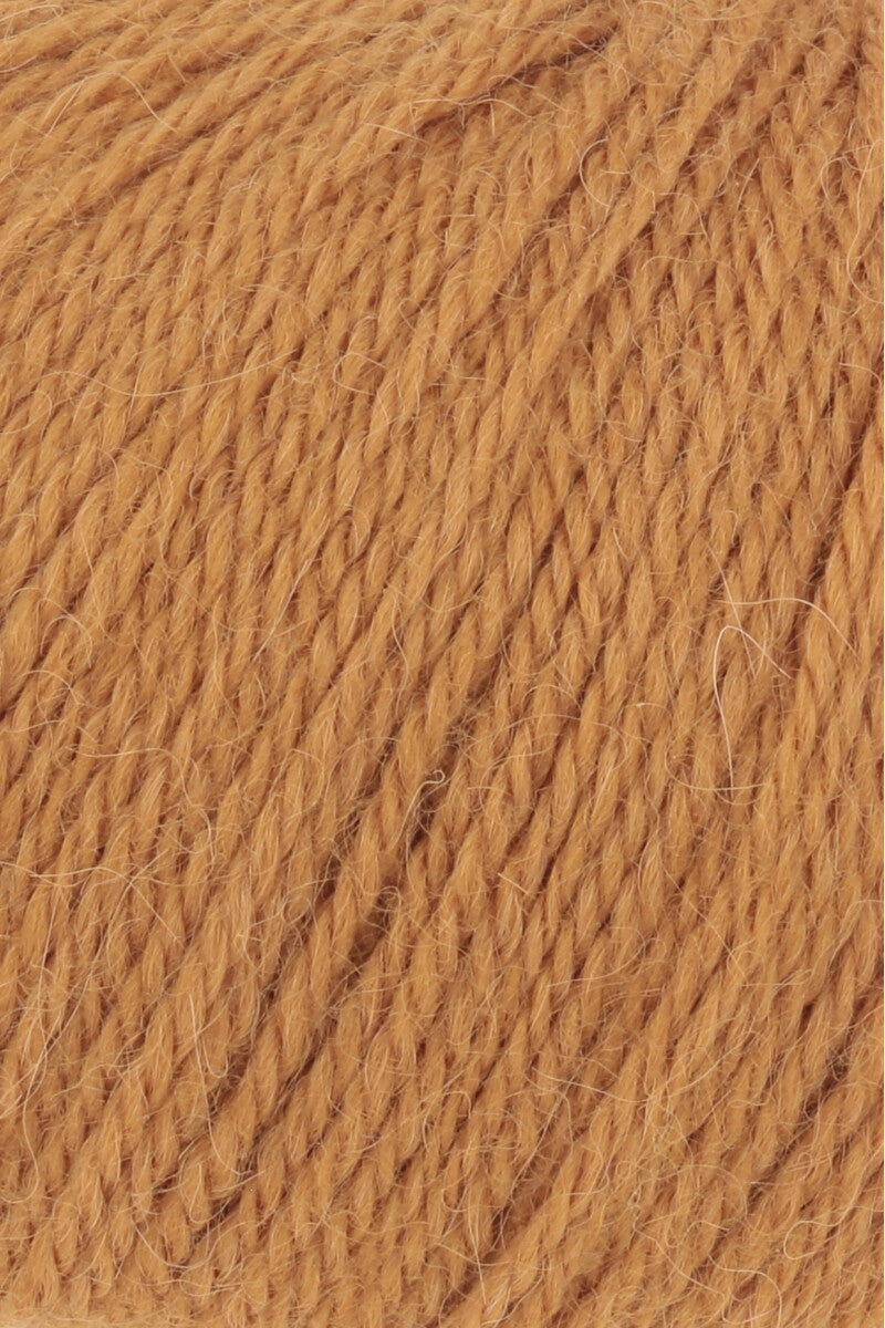 Lang Yarns Baby Alpaca Yarn, 170m / 50g – Mustard Yellow (0015), yarn texture
