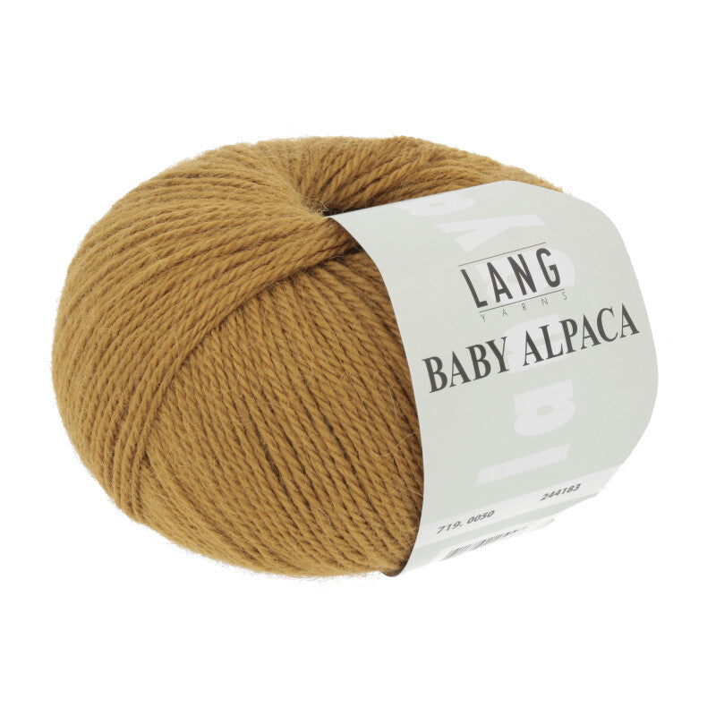 Lang Yarns Baby Alpaca Yarn, 170m / 50g – Gold (0050)