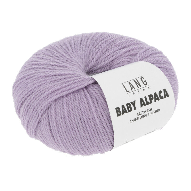 Lang Yarns Baby Alpaca Yarn, 170m / 50g – Light Lilac (0146)