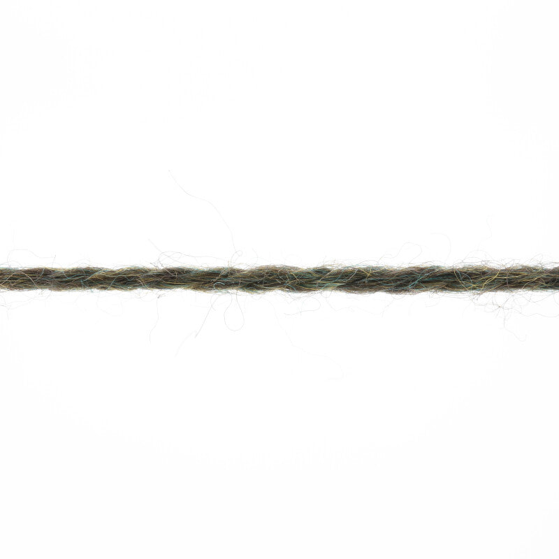 Lang Yarns Baby Alpaca Yarn, 170m / 50g – Dark Olive Mélange (0198), yarn strand