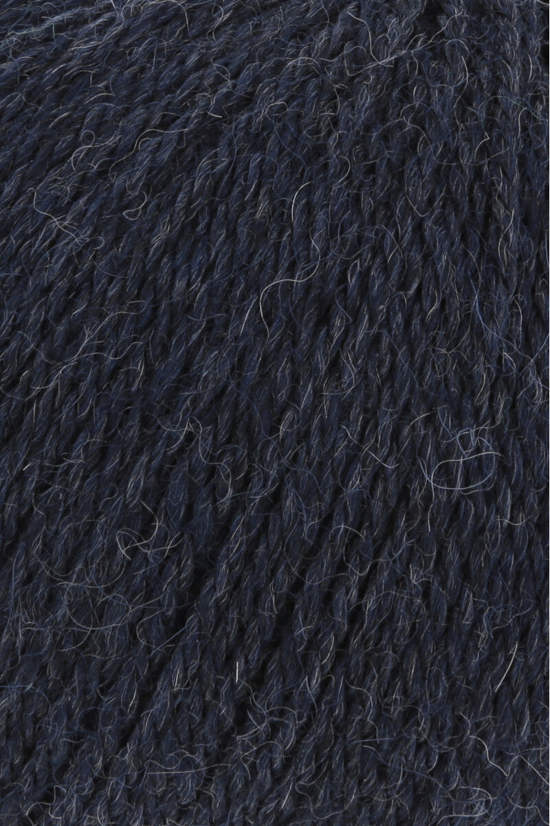 Lang Yarns Baby Alpaca Yarn, 170m / 50g – Dark Jeans Mélange (0234), yarn texture