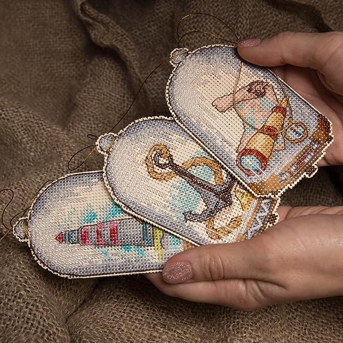 Crystal Art VISIT Travel Series Cross-Stitch Kit, Plastic Canvas Design