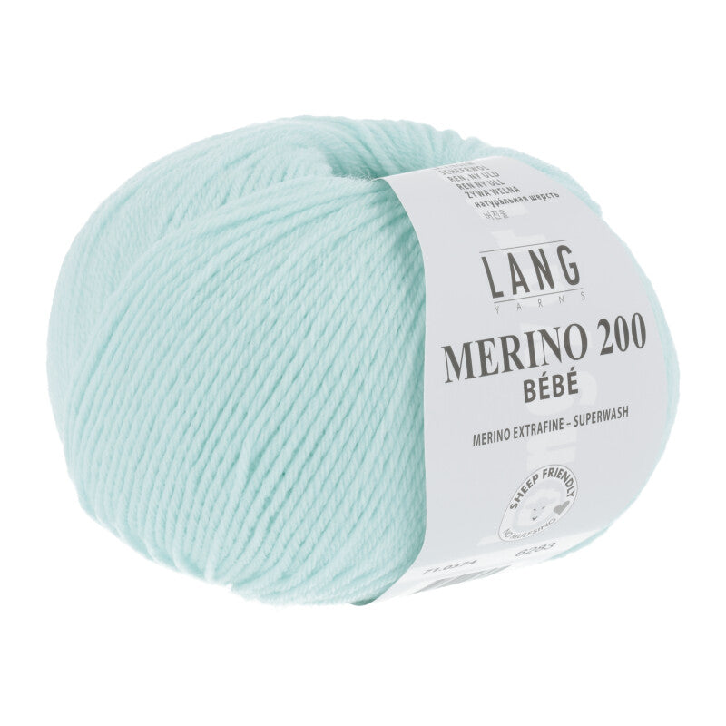 Lang Yarns Merino 200 Bébé Yarn, 203m / 50g – Reseda (0374)