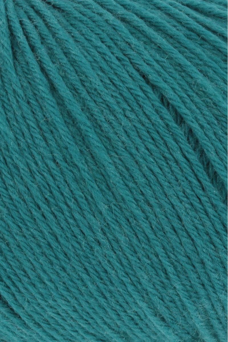 Lang Yarns Merino 200 Bébé Yarn, 203m / 50g – Petrol (0388), yarn texture