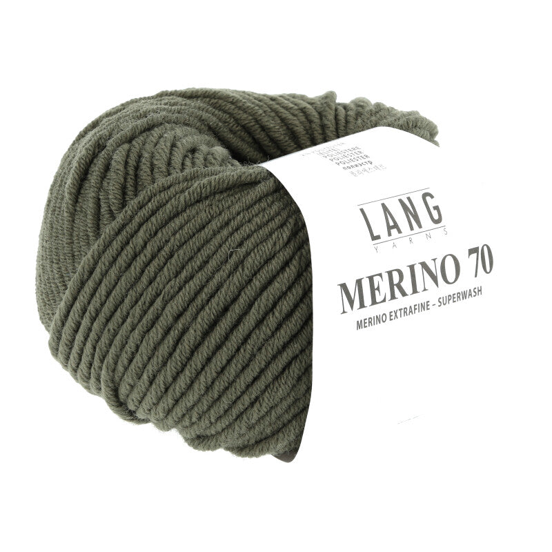 Lang Yarns Merino 70 – 50g / 70m – Olive (0198)