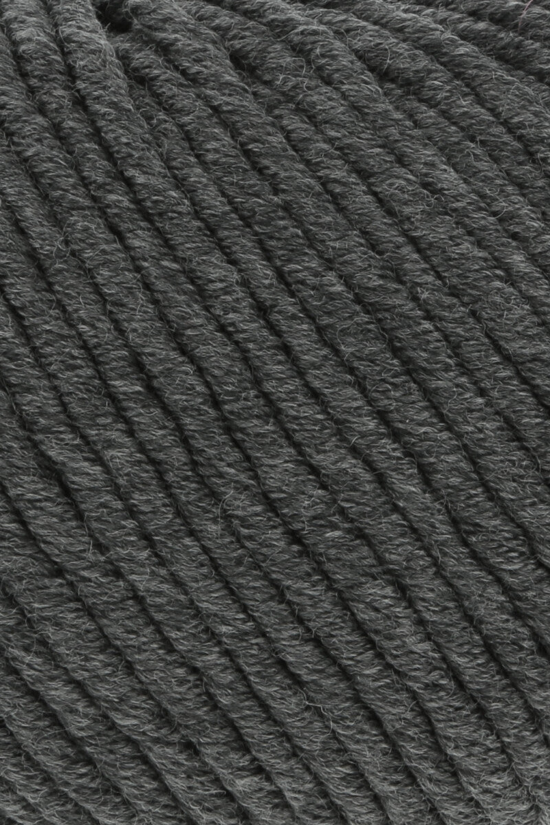 Lang Yarns Merino 50 – 100g / 90m – Dark Grey Mélange (0005) – detail