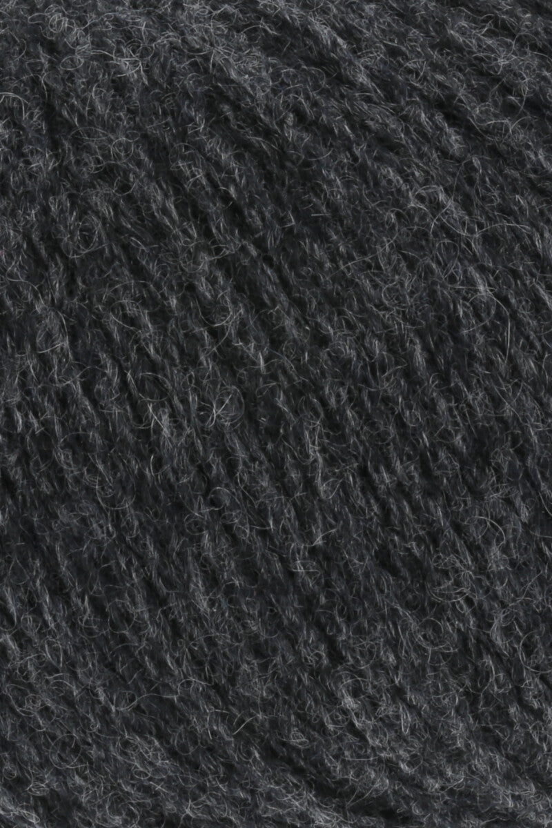 Lang Yarns Cashmere Premium Yarn, 115m / 25g – Anhtracite Mélange (0070), yarn texture